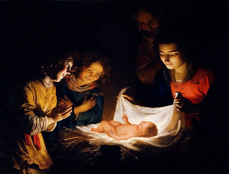 Gerard van Honthorst: Aanbidding van het Kind van Creative Masters Old Masters