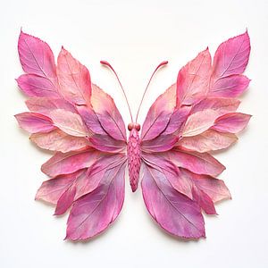 Schmetterling aus Blütenblättern
