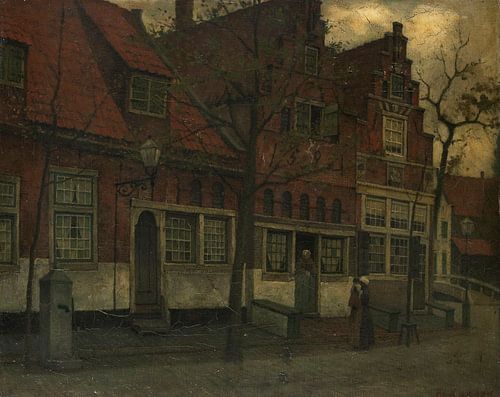 Houses on the Breedstraat, Enkhuizen, Eduard Karsen