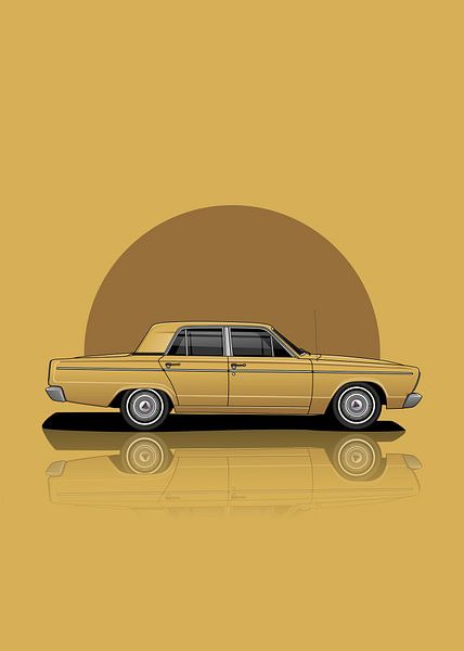Kunst 1966 Chrysler Valiant VC Sedan van D.Crativeart