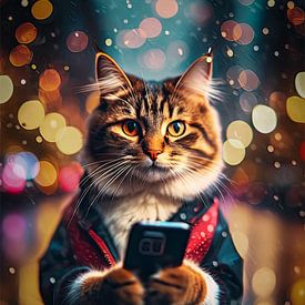 Telephone cat by Boris Van Berkel