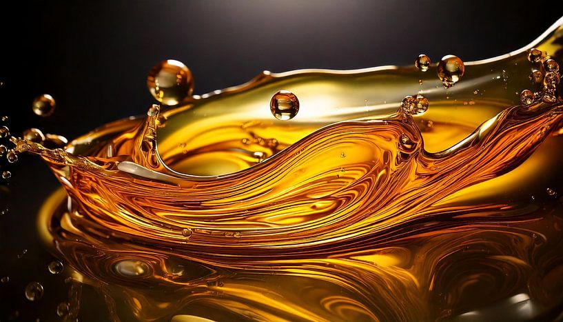 Oily liquid by Matthias Spartz