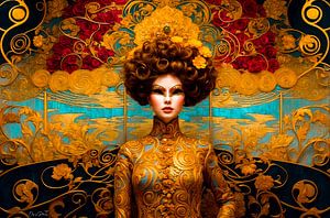 Aurea Divina : The Gilded Masquerade - Beauté mystérieuse du bal masqué