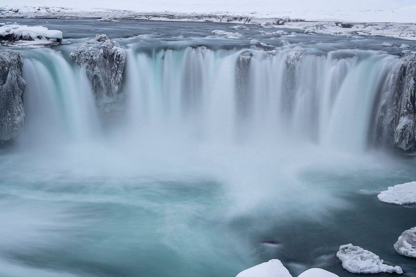 De Godafoss waterval - IJsland van Danny Budts