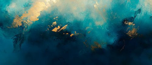 Abstracte kleuren in de mist