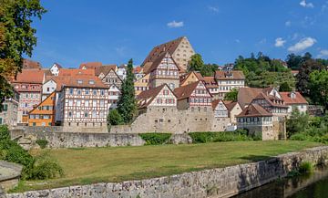 Stadsgezicht van Schwäbisch Hall van Achim Prill