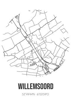 Willemsoord (Overijssel) | Landkaart | Zwart-wit van Rezona
