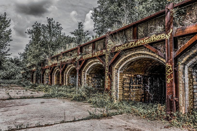 Furnaces of an old brickworks by Ans Bastiaanssen