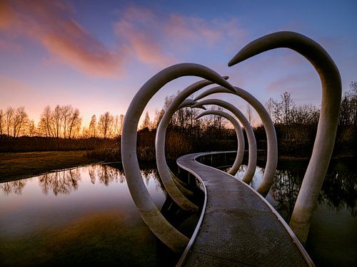 Het kunstwerk 'Timeline'