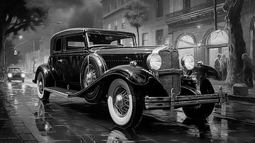 Vintage cars from the 1920s on the city streets by Animaflora PicsStock