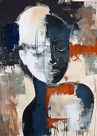 Abstraktes Porträt | Gesichter und Farbformen