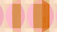 Mid Eeuw Bauhaus Vormen Roze Perzik van FRESH Fine Art thumbnail