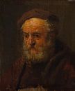 Studie Kopf eines alten Mannes, Stil von Rembrandt von Rembrandt van Rijn Miniaturansicht