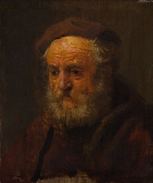 Studie Hoofd van een oude man, de stijl van Rembrandt
