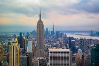 New York City tijdens zonsondergang van Nynke Altenburg thumbnail