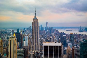 New York City bei Sonnenuntergang