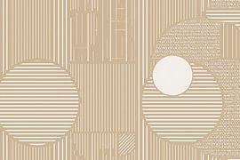 Une harmonie géométrique dans les tons beiges sur Thea