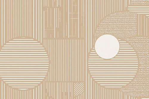 Une harmonie géométrique dans les tons beiges sur Thea