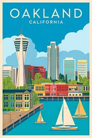 Oakland, California von Poster Art Shop