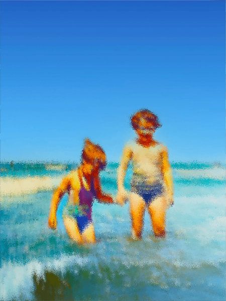 220. Hand in hand with the sea by Domstad Rudie