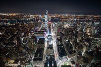 New York Skyline (USA) bei Nacht