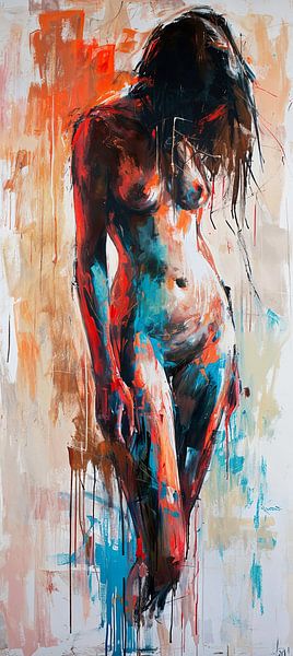 Figure in Contrast by Eye catching paintings