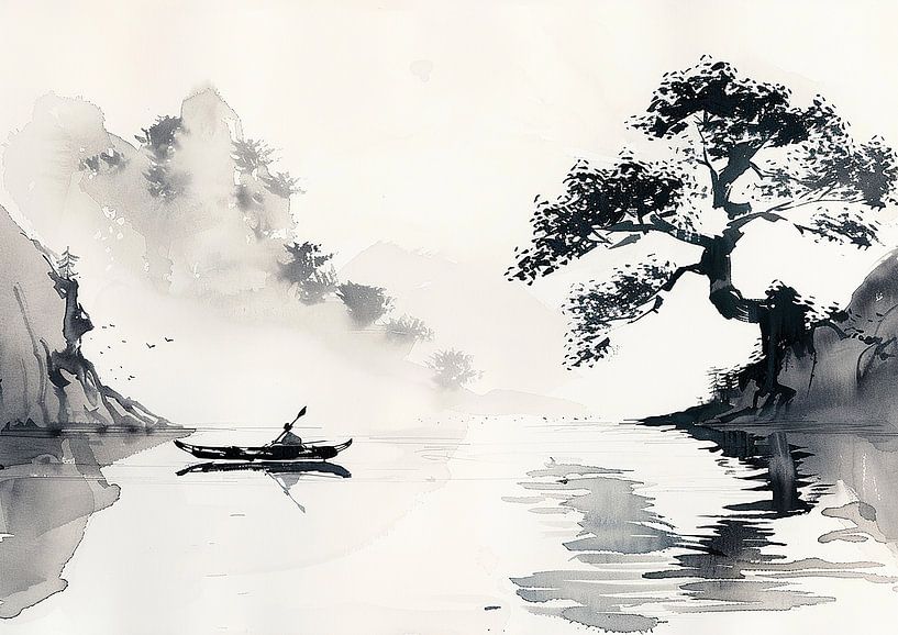 Sérénité sur l'eau par Liv ter Riet