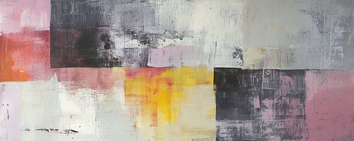 Abstraction moderne | Grille spectrale du coucher de soleil