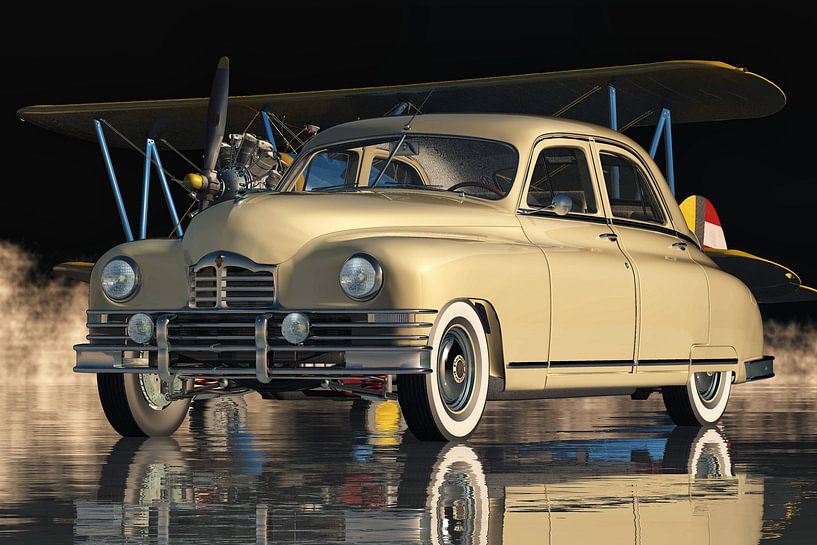Packard Eight Sedan Ein klassisches amerikanisches Auto 1948 von Jan Keteleer