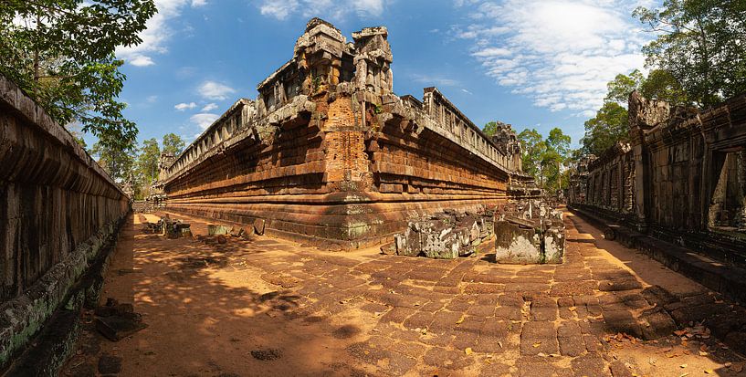 Panorama-Vor-Raupentempel, Angkor, Kambodscha von Henk Meijer Photography