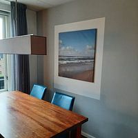 Klantfoto: Strand Noordzee Zeeland van anne droogsma, op canvas