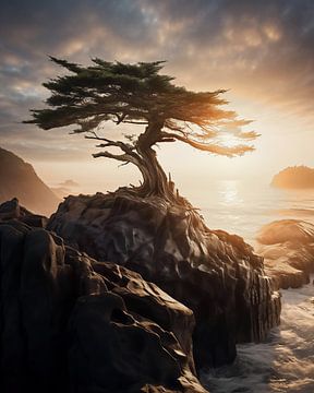 Lever de soleil sur la mer