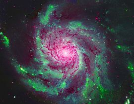 Modified Barred spiral galaxy by de-nue-pic