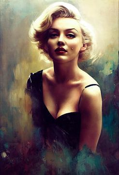 Marilyn Monroe in olieverf. Deel 2 van Maarten Knops