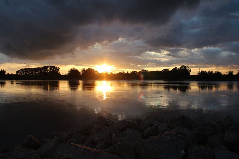 The river IJssel by Angela van den Berg