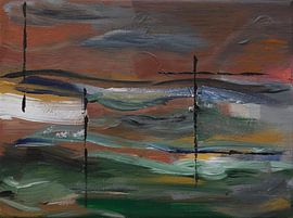 Stormy waters by Kjeld Olsen