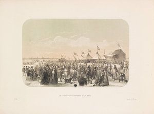 Schlittschuhlaufen auf der Maas in Rotterdam, 1855