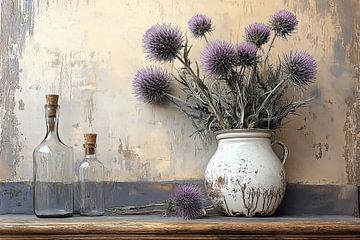 Vintage Thistles iii by Studio BB