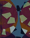 Abstracte vormen in retro gedempte kleuren nr. 5 van Dina Dankers thumbnail
