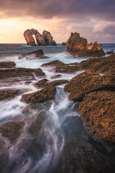 Spain Cantabria Urro del Manzano In the evening by Jean Claude Castor