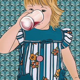 Vintage Sister Vibes - Transformative Teal von Studio Miranlantijn