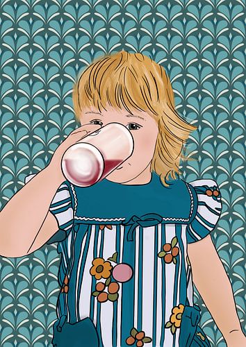 Vintage Sister Vibes - Transformative Teal von Studio Miranlantijn