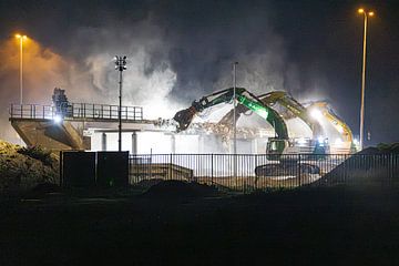 Démolition du viaduc de Slagmolen sur l'A2 près d'Echt. sur Bart Tummers Fotografie