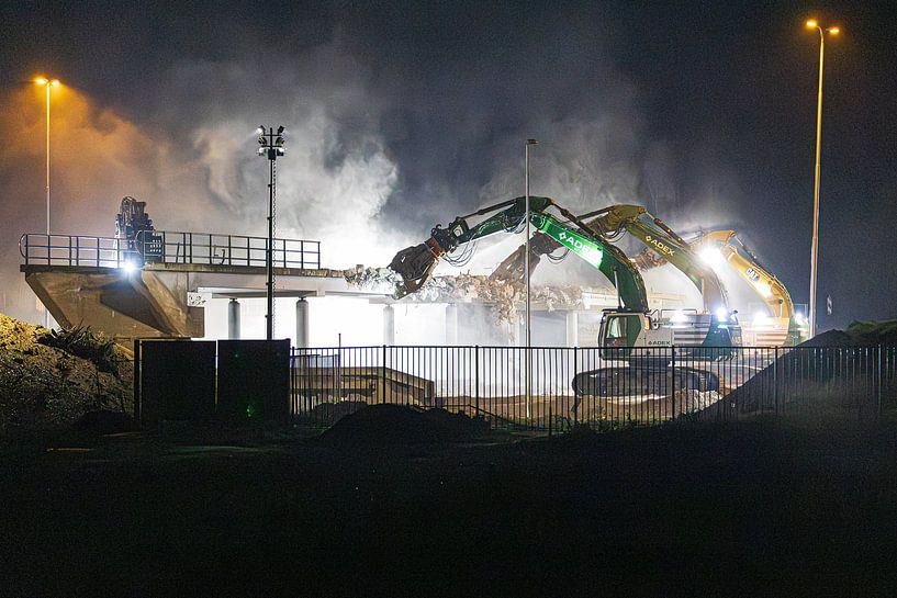Sloop Viaduct Slagmolen over de A2 bij Echt. van Bart Tummers Fotografie