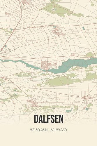 Alte Karte von Dalfsen (Overijssel)