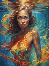 Unterwasser-Frau von Jolique Arte