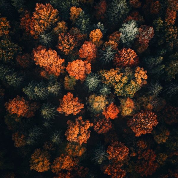 Forêt d'automne Vue par Poster Art Shop