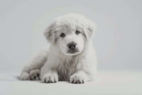 The Enchanting Pyrenean Mountain Dog puppy
