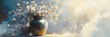 vase of flowers by Eye catching paintings