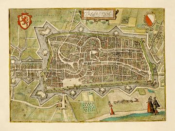 Plattegrond Utrecht - 1582